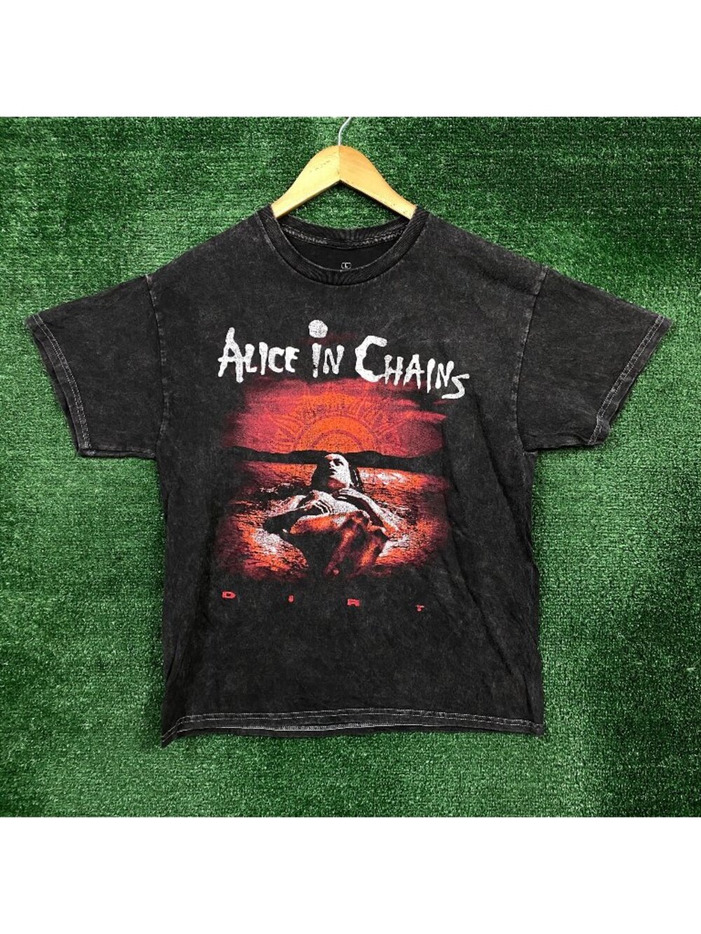 Alice in Chains Dirt Est 1987 Rock Band Mineral Wash T-Shirt Size Large